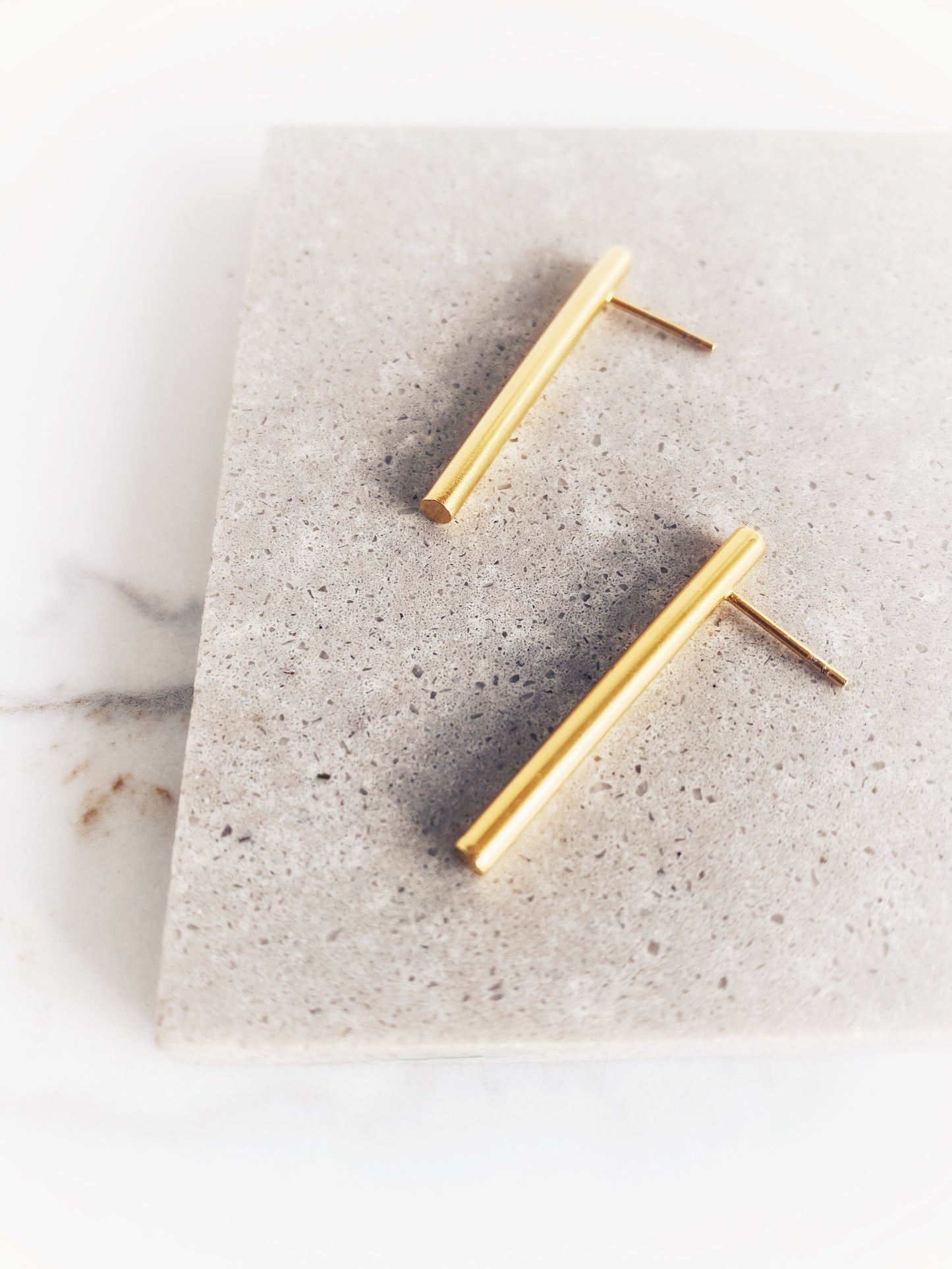 Audrey Long Bar Stud earrings